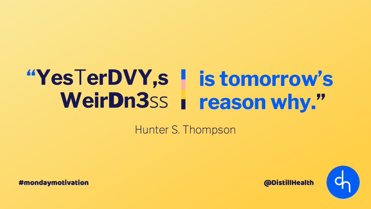 DistillHealth's tweet image. This had better all pay off on Tuesday...  😏

#mondaymotivation