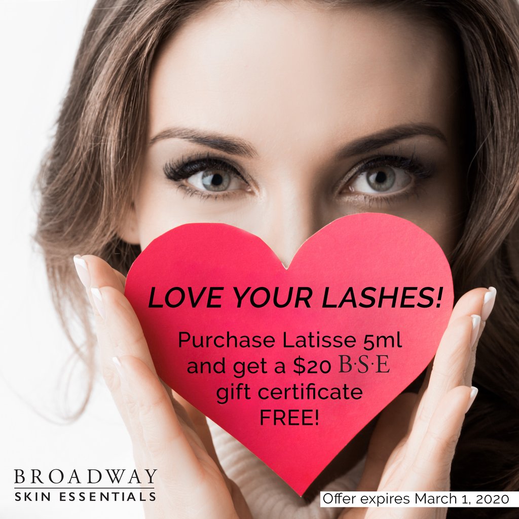 broadwayplastic's tweet photo. Give love to your lashes to make sure you're looking your best for date night! Treat yourself with Latisse and get a $20 BSE gift for free! https://t.co/JitDUBDgDw