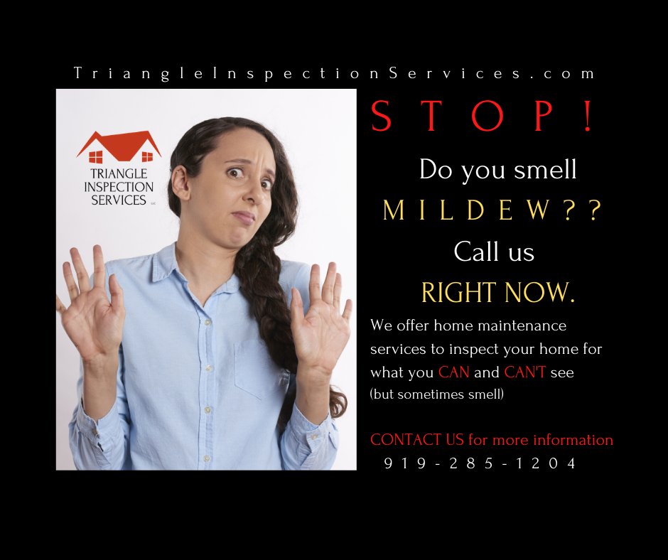 LlcTriangle's tweet image. Let us help protect your home from what you can and can't see (but perhaps smell) and save you money from costly repairs #triangleinspectionservices #trianglerealestate #homeinspector