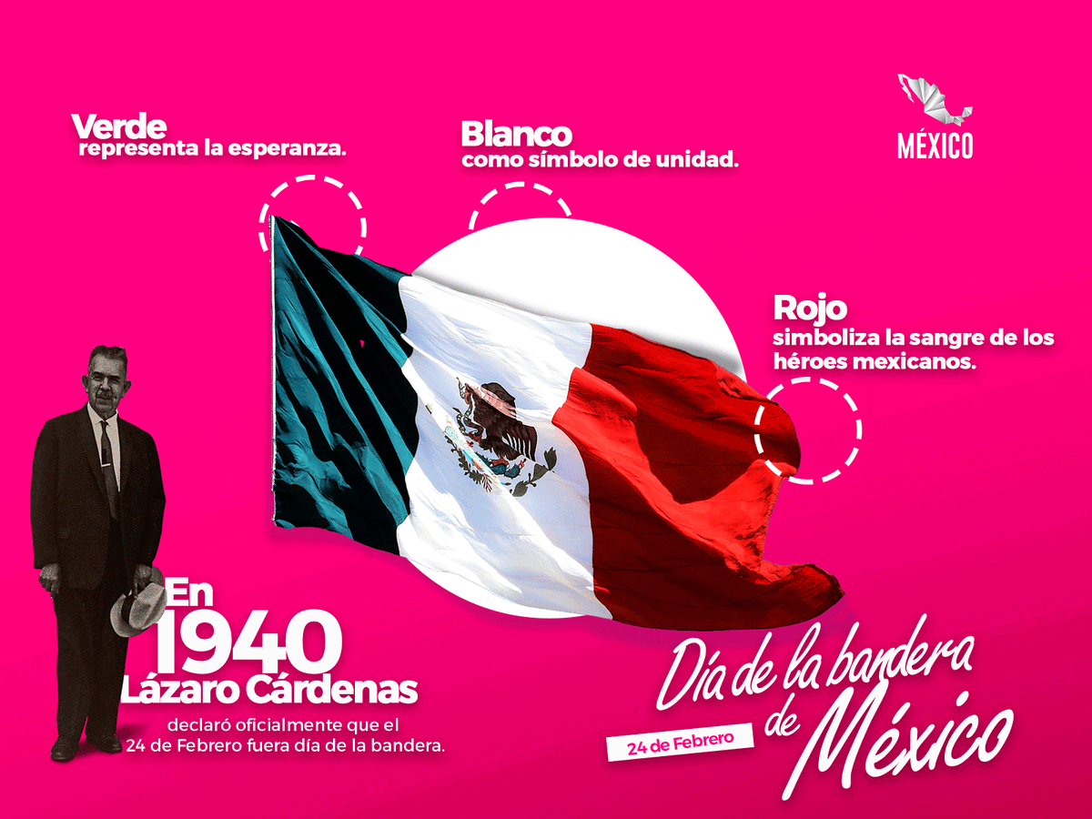 CreemosMexico's tweet photo. Hoy es el #DíaDeLaBandera 🇲🇽 y como mexicanos este Símbolo Patrio merece todo nuestro orgullo y respeto. Honremos a nuestro #México creyendo y siendo fieles a nuestra nación. 👏🏼 #CreemosEnMéxico https://t.co/sEvxRykSuA