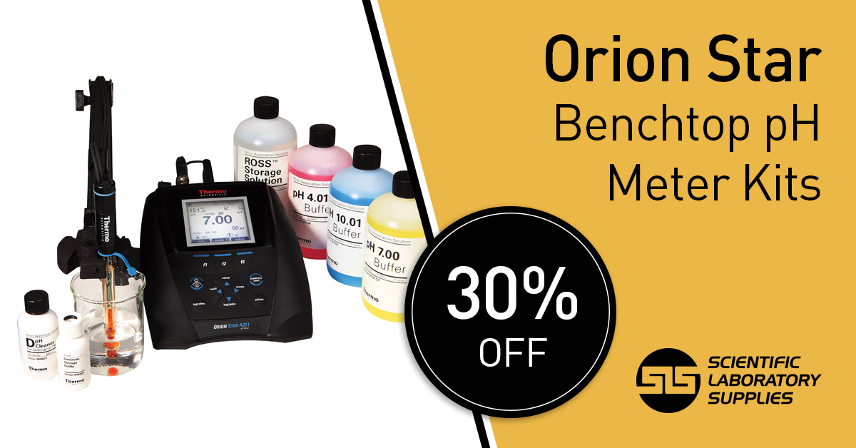 ScientificLabs's tweet image. Save over 30% with the Orion Star Benchtop pH Meter Kits which are ideal for a wide range of applications and advanced pH analysis in the lab. Find out more and order yours here: scientificlabs.co.uk/product/F13120 #labdeal #science #offer