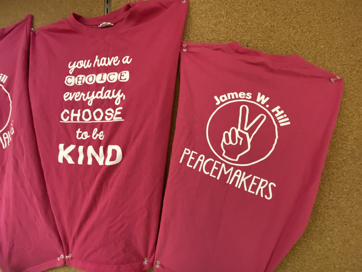 Students and staff will all be wearing our JWH PEACEMAKERS shirts this Wednesday as we choose KINDNESS❤️