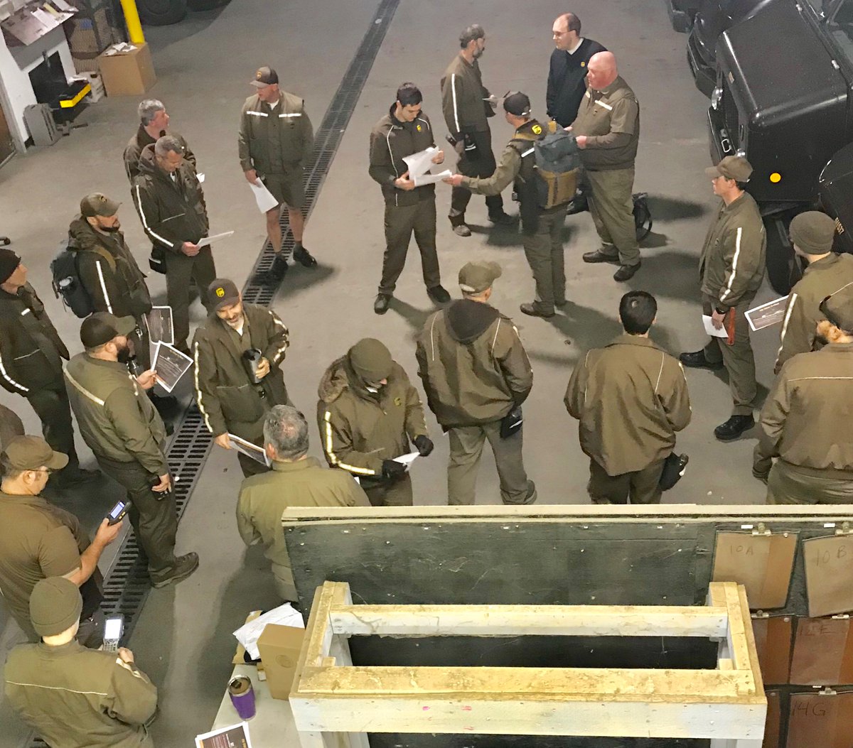 Asheville #UPS Center. Today’s Safety message for our drivers: Preventing Hit in Rear Accidents. #safetyfirst #upspcms #teamasheville