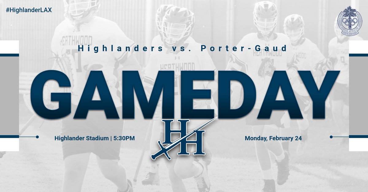 AthleticsHHES's tweet photo. Season Opener this afternoon for #HighlanderLAX!
Heathwood hosts @PGCycloneSports at 5:30 in the Stadium | #GoHall🗡 https://t.co/3b66UmXwxd