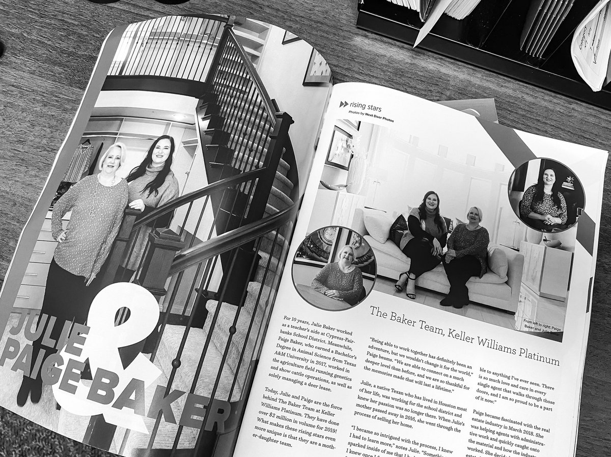 randyolive's tweet image. So excited to see @paigebakerrr and Julie Baker this morning In the #houstonrealproducers magazine!!! @kwplatinumhouston  continuing to raise business leaders. We ACTUALLY grow people in our office ;)
