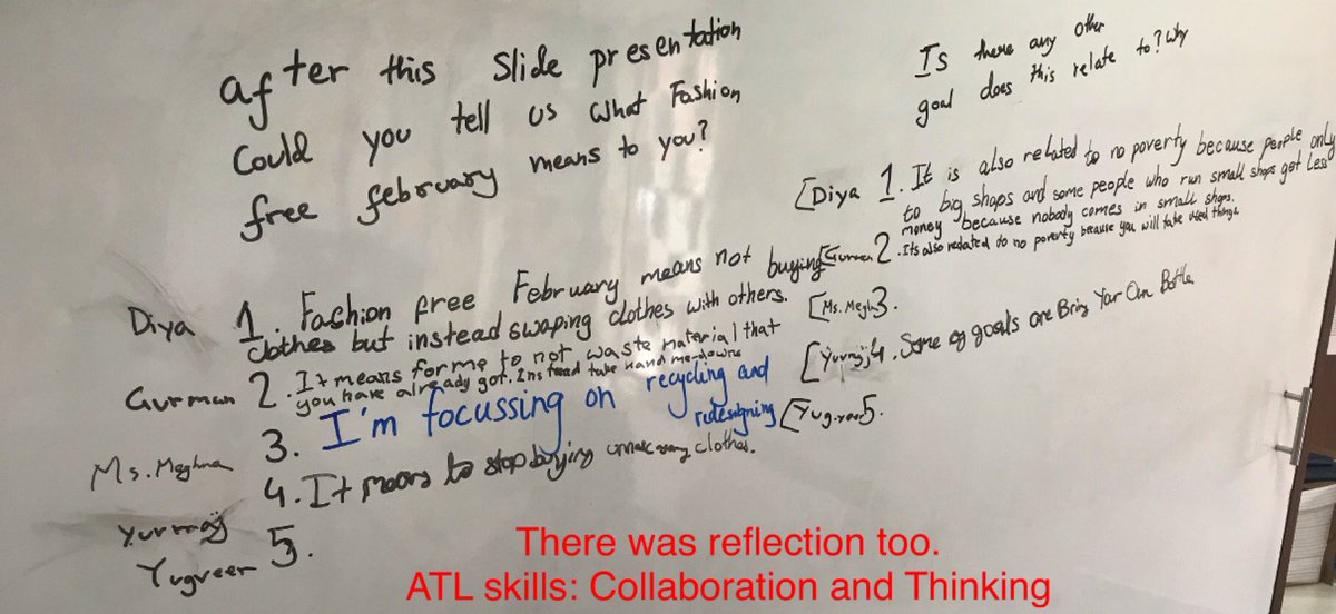 Best learning experiences happen when students take ownership of them. This is exactly what is happening here ⁦<a href="/TeachSDGs/">#TeachSDGs</a>⁩ #sustainablefashion #studentvoice ⁦<a href="/ReetikaTomar/">Reetika Tomar</a>⁩ ⁦<a href="/TbsCsr/">TBS_CSsecondary</a>⁩ ⁦<a href="/TBS_Delhi/">TBS Delhi</a>⁩ ⁦⁦<a href="/sneh_wadhwaney/">Sneh Wadhwaney</a>⁩