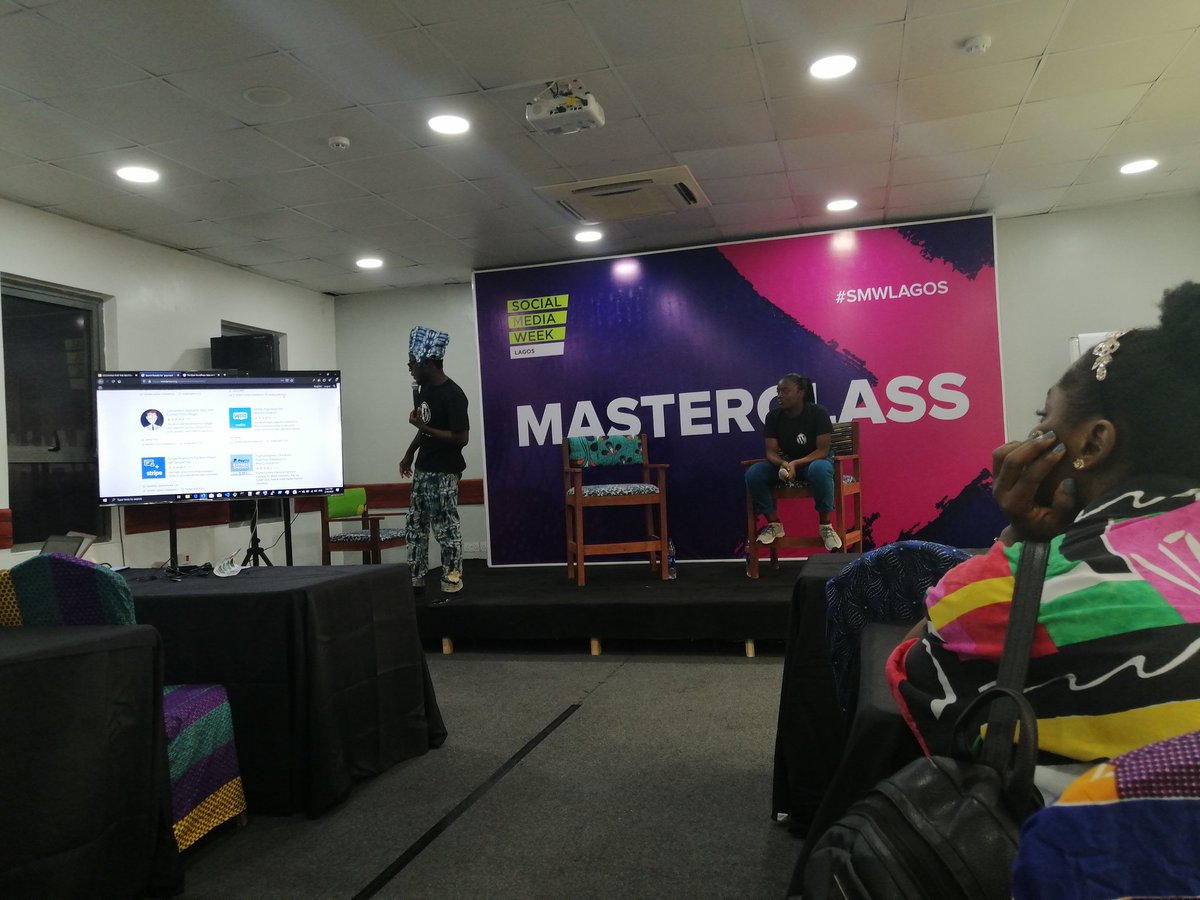 WPLagos's tweet photo. We hosted Building for the Next Billion Users with WordPress at #SMWLagos2020 https://t.co/HLSREVjGeF