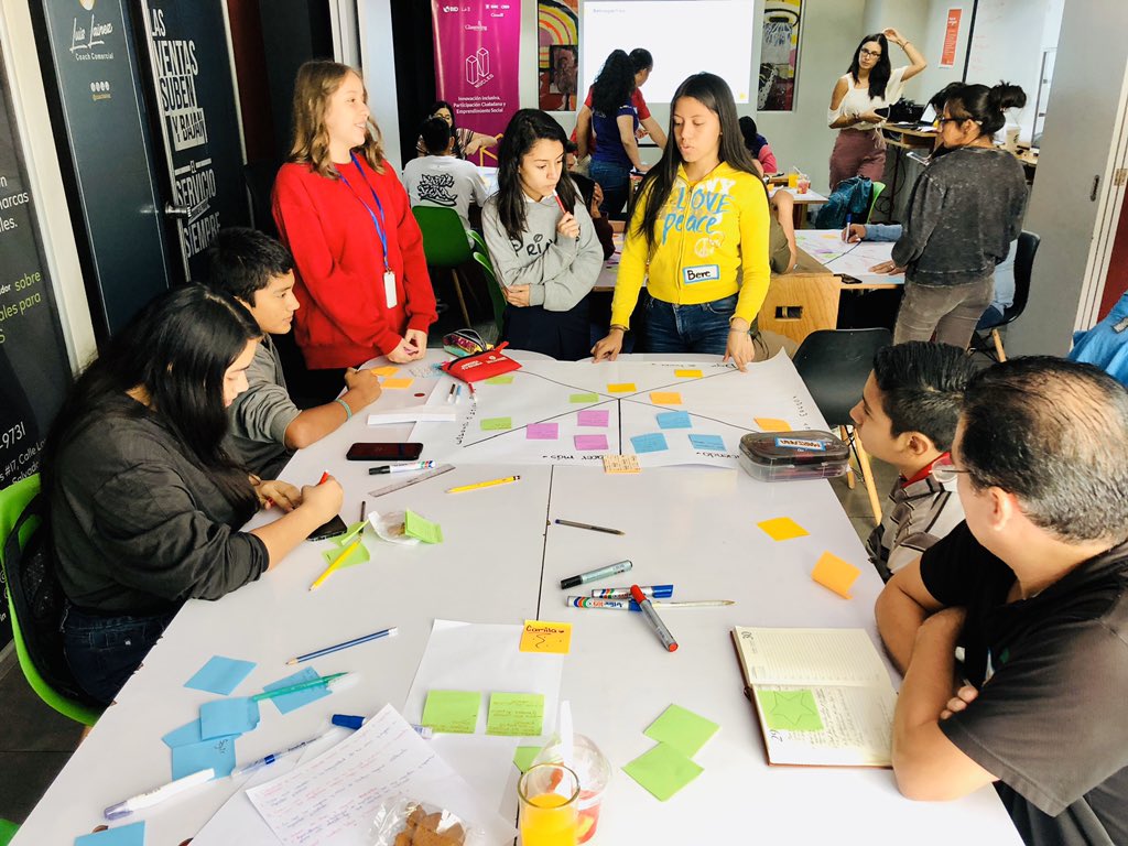 nucleolab_'s tweet photo. Generando aprendizajes a partir de la reflexión 🧐 después de una semana de experimentación estamos haciendo retrospectiva 👩🏽‍🔬🧪🧑🏻‍🔬@GlasswingSV @Laboratoriala @IDB_Lab @onumujeressv @alcaldia_ss https://t.co/FR49bQjOkD