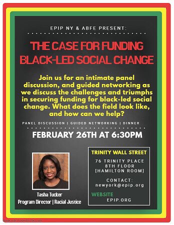 Join <a href="/ABFE/">ABFE</a> &amp; <a href="/epipny/">EPIP New York</a> this Wednesday, February 26th!!! RSVP at tinyurl.com/rwb2wx6  #BlackHistoryMonth2020 #SocialJustice