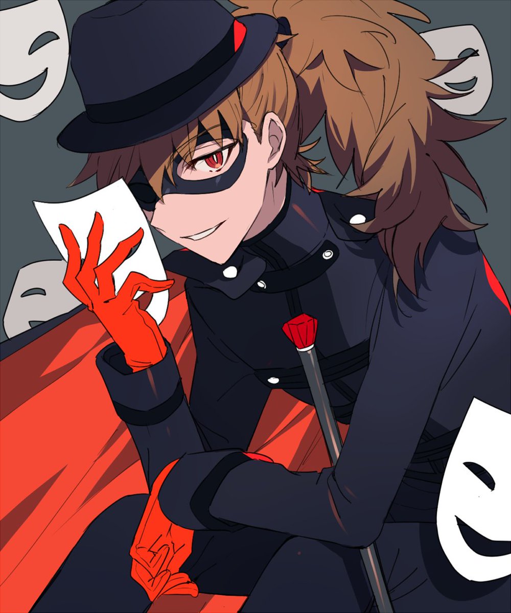 忍術学園仮装大会企画 鉢屋三郎 怪人三十六面相 のイラスト