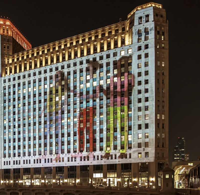 artonthemart's tweet photo. In alignment with the Year of Chicago Theatre, "Limelight Parade," by theatermaker John Musial and Lucky Plush Artistic Director Julia Rhoads, was reimagined within Musial's layered and evocative projection design 💚 #artonthemart #YOCT

Learn more: https://t.co/DtLiYRKP3I https://t.co/XT1eKdm20o