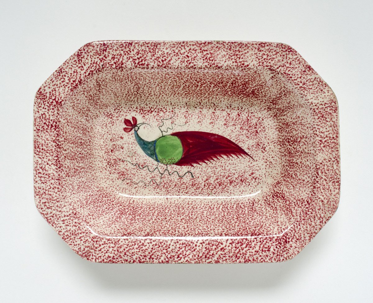 I’m just very in love with this goofy bird.

(Spatterware platter, Stoke-on-Trent, England, c. 1850.)

philamuseum.org/collections/pe…