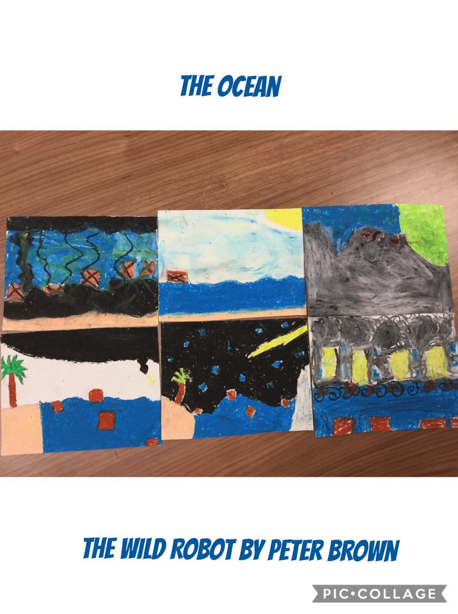 Our first <a href="/readtothem/">Read to Them</a> activity <a href="/itspeterbrown/">peter brown!</a> #oilpastel setting the stage for the arrival to the island #OGpride #turner202strong #osob What do you think <a href="/OakGroveArt202/">Ms.Earl’s Art Class</a>