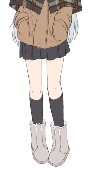 スノーブーツみたいなのって大体見せないかちょっと見えるくらいだと思うんだけど、ソックスとかニーハイの組み合わせはありなんだろうか 