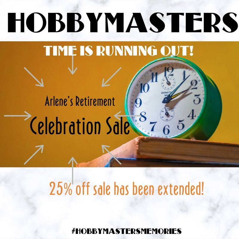 HobbymastersInc's tweet photo. Have you shopped the sale yet?⁠
⁠
#sale #retirment #celebrate #hobbymastersmemories https://t.co/OiKDCPLrYa