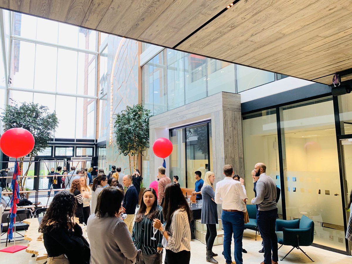 Two happy ladies and some happy customers as we marked the completion of Waterfront’s reception @ManbreWharf today. Thank you to everyone for your patience and to <a href="/dn_architecture/">dn-a architecture</a> and Vernier for the stunning results. Photo’s don’t do it justice. Pop in and take a look!