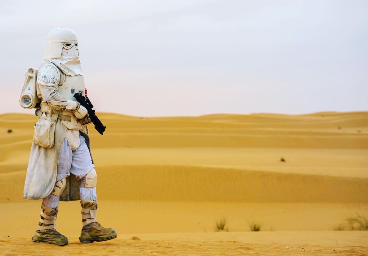 That request for a transfer may not work out as you would hope.
However, our Snowtroopers adapt well to the warmer climates in the <a href="/501stUAE/">501stUAE</a> 

#501stLegion #UAEGarrison #BlizzardForce #StayFrosty