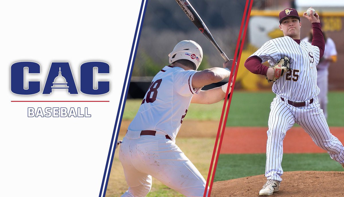 C2CAthConf's tweet photo. ⚾️ 𝐏𝐋𝐀𝐘𝐄𝐑𝐒 𝐎𝐅 𝐓𝐇𝐄 𝐖𝐄𝐄𝐊 ⚾️

Salisbury's Jackson Balzan, Southern Virginia's Mitch Tyse Garner CAC Baseball Weekly Honors

➡️ https://t.co/k1JE0ALHQ7 

#CACBASE | #D3BSB https://t.co/kIr5XgSEAZ