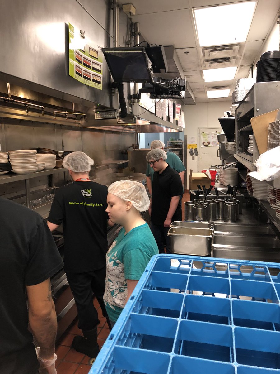 Seneca students enjoying an awesome job shadowing opportunity at the Olive Garden