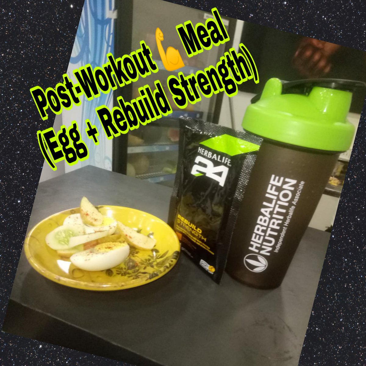 MDhulgunde's tweet photo. Today's workout💪 & Post-Workout Diet.... Egg + (world🌏 no.1 Nutrition) Rebuild Strength Build with Casein Protein 💪💪🎯.
..
#fitnessgoal #achievinggoals #achievenextfitnesslevel #healthydiet #goodnutrition #musclesbuilding #fitnesscoachMeera #joinme💚 #callormsg #7385521099 https://t.co/C5osiMKywM