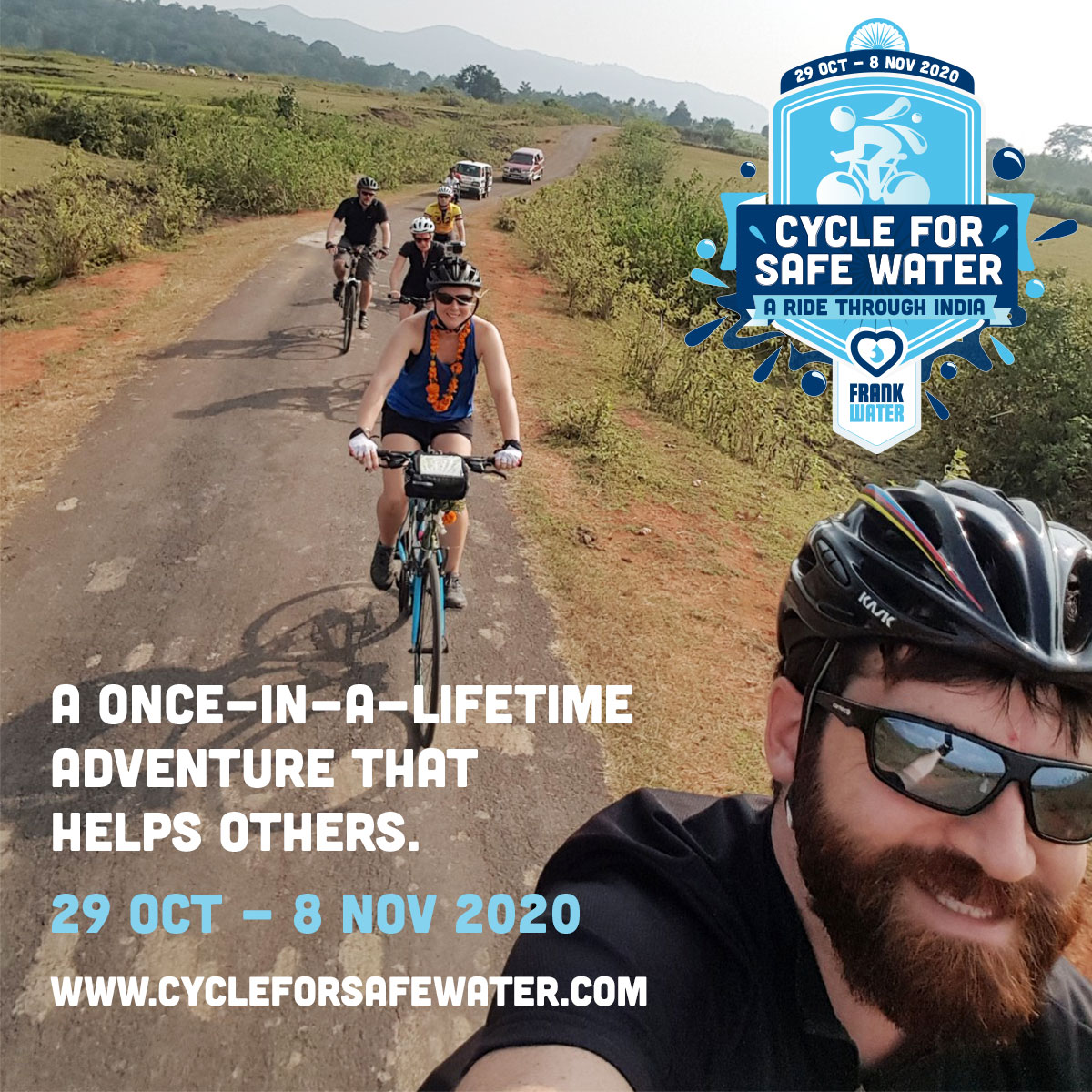 frankwater's tweet photo. Look as cool as last year's team AND raise funds for life-changing safe water at the same time! Head to https://t.co/8Wz7Gp7YNC for more information and to sign up! Registration closes at end of February.
#travelgram #cycleforsafewater #frankwater https://t.co/27Bjtlgh7W