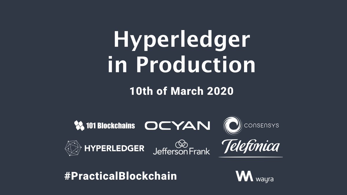 ocyan_cloud's tweet image. 📅 10th of March - Hyperledger in Production!

Leading personas are talking about pragmatic Blockchains, beyond the hype.

Read more &amp;gt;&amp;gt; eventbrite.co.uk/e/hyperledger-…

#PracticalBlockchain #EnterpriseBlockchain #hyperledger