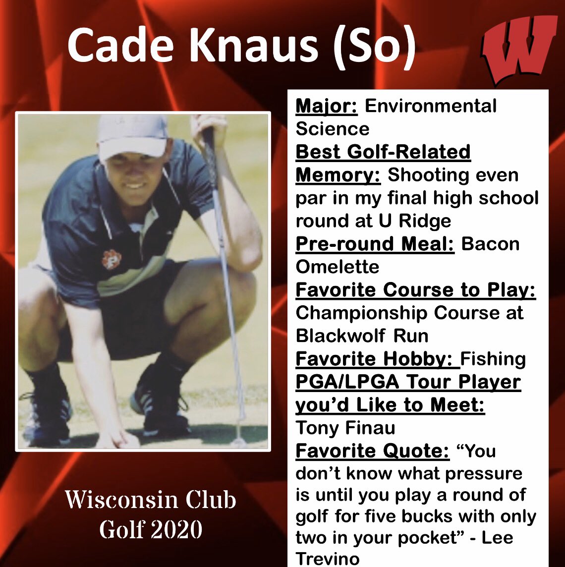 ClubgolfUW's tweet photo. WEEK 3! Big shoutout to Cade. This guy has absolutely no fear on the greens #uwclubgolf #uwmadison https://t.co/u2kqVuLQlI