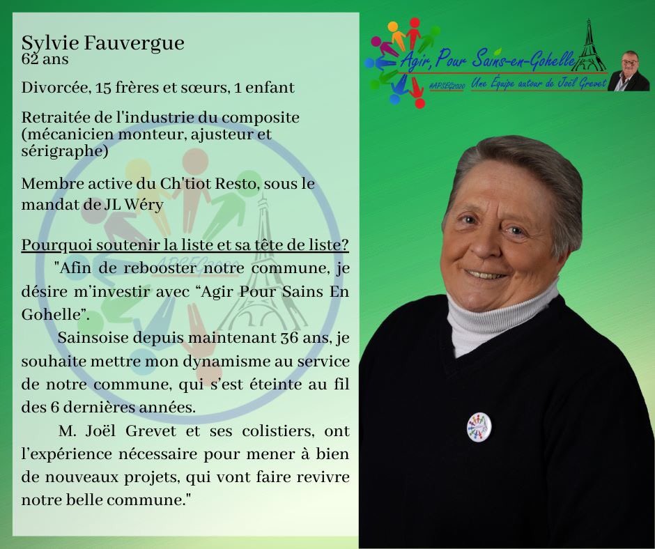 AgirPourSains's tweet photo. Agir pour Sains-en-Gohelle, vos colistiers se présentent.
#APSEG2020 #Municipales2020 https://t.co/hH1ckRIqun