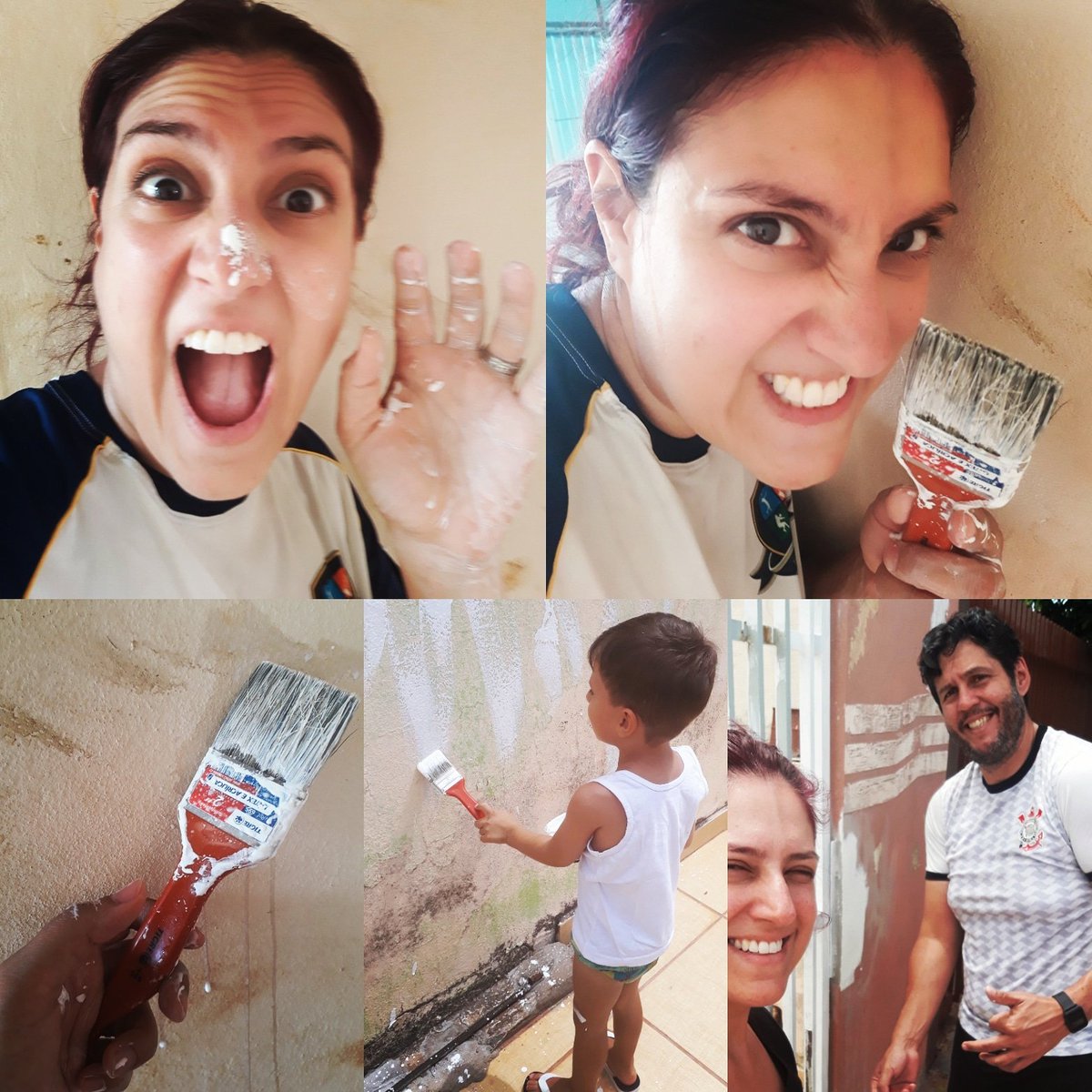 mayaravellardi's tweet image. Enquanto a galera pinta e borda no bloquinho, nós ficamos por aqui mesmo, pintando nosso cantinho! 👨‍🎨👩‍🎨😅😍🤩 #pintarparedes #pintar #pintura #reforma #reformadecasa