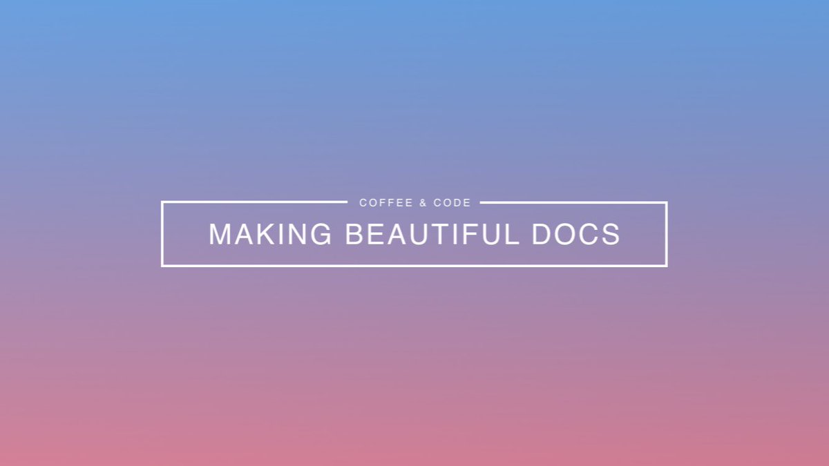 tallphil's tweet image. Been having fun today working on new slides for my “Coffee ‘n Code” talk at @scilifelab on Thursday - describing different methods for writing / generating / hosting documentation for your projects.. Any suggestions for tools or approaches I should cover?