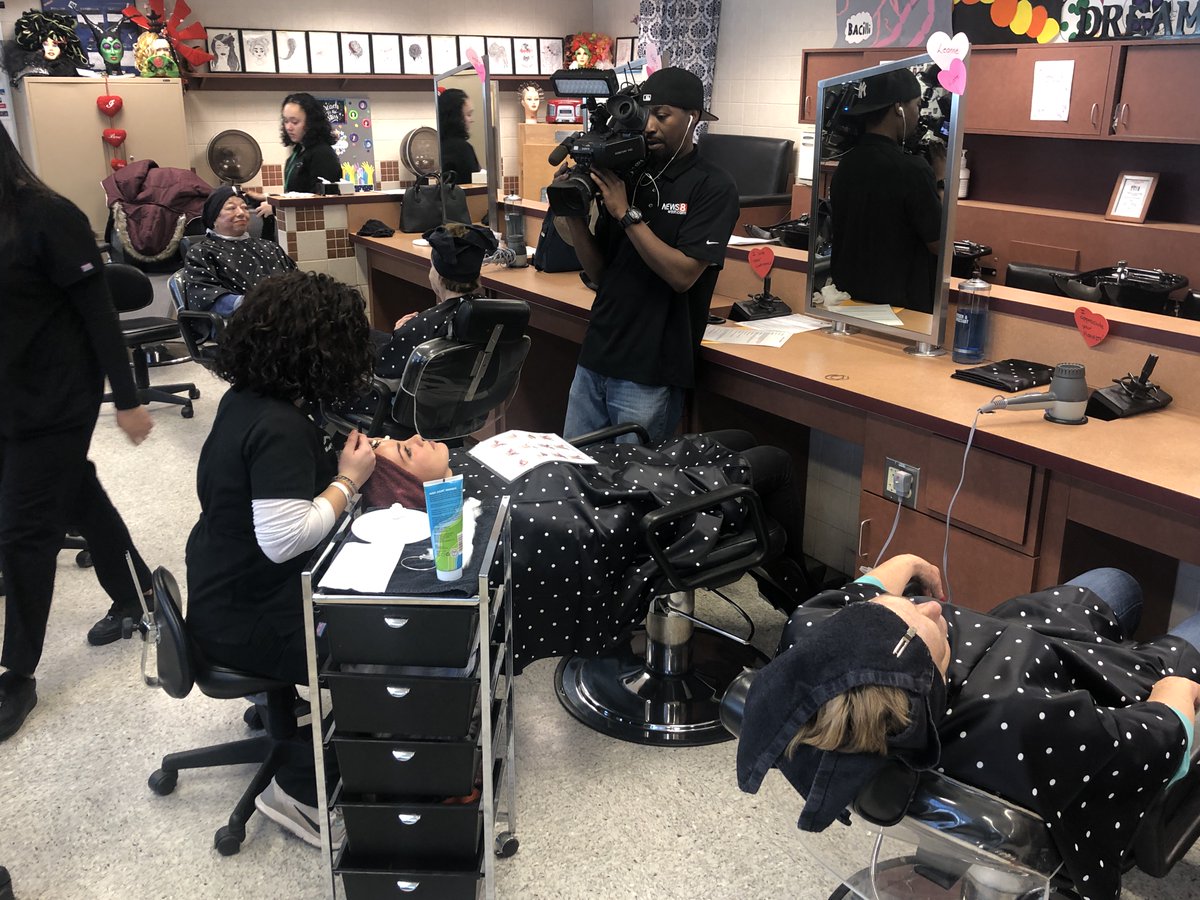 CTTechHS's tweet photo. Mark your calendars, set an alarm, and tune in to @WTNH's What's Right With Schools segment this Thursday during the 5 p.m. news for a feature on H.C. Wilcox Technical High School's hairdressing and cosmetology shop! #CTECSworks #cte #hireusforyournextjob https://t.co/Jhk7YPqsnu https://t.co/ruN5QTLbGg