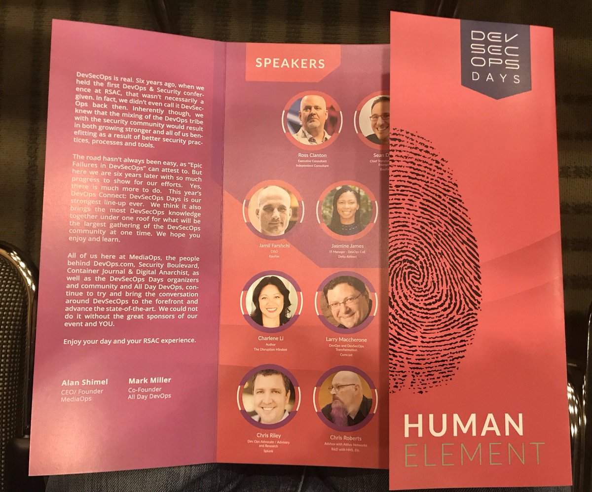 HoardingInfo's tweet image. #devsecopsdays has begun at #RSAC2020 looking forward to participating.