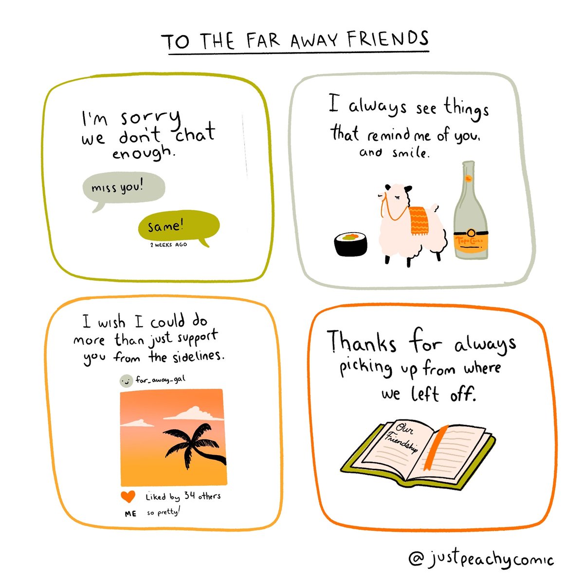 Saw this today! Made me smile! Here’s to the far away friends ❤️