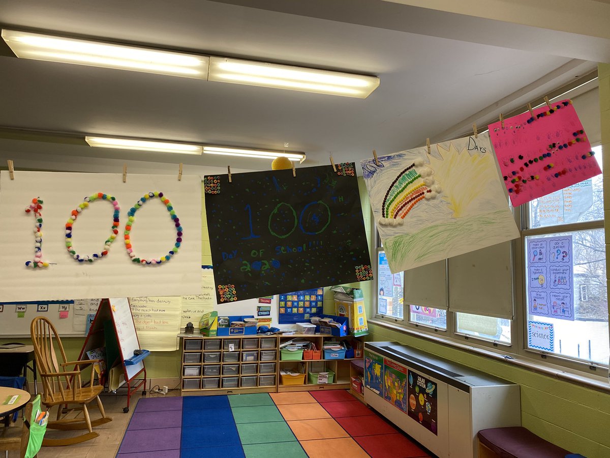 Getting ready for the 100th day of school. I appreciate the parents who helped their kids with their 100th day project. <a href="/TiltonSTEM/">Tilton Elementary</a>