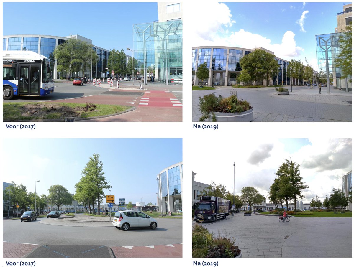 Sure, Dutch roundabouts are great.

But it is even greater to fully remove traffic engineering logic from our public space.

~Leeuwarden 2017-2019, via <a href="/SjoerdNota/">Sjoerd Nota</a>