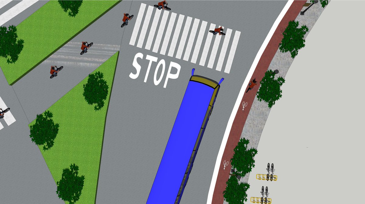 RethinkingCI's tweet photo. #AllenRoundabout 7. Walkways should be raised to protect pedestrians from bicycle accident
Sidewalk curbs and furnishings should be used to prevent pedestrians use of the cycle zone.
@jidesanwoolu @dr_oladeinde @TFayinka @Mr_JAGs https://t.co/iKyuIuTR8E