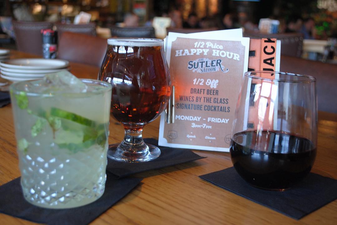 Gang's all here. 1/2 off draft beers, wines, and cocktails from 3pm-7pm.