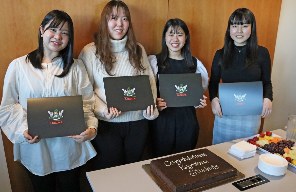 LangaraIE's tweet photo. Last week we hosted we hosted a farewell tea ceremony to celebrate the students from Kagoshima Immaculate Heart College, in Japan. They have been studying in LEAP to improve their English and academic skills. Congratulations on your hard work! @langaracollege https://t.co/5rEYyNBR42