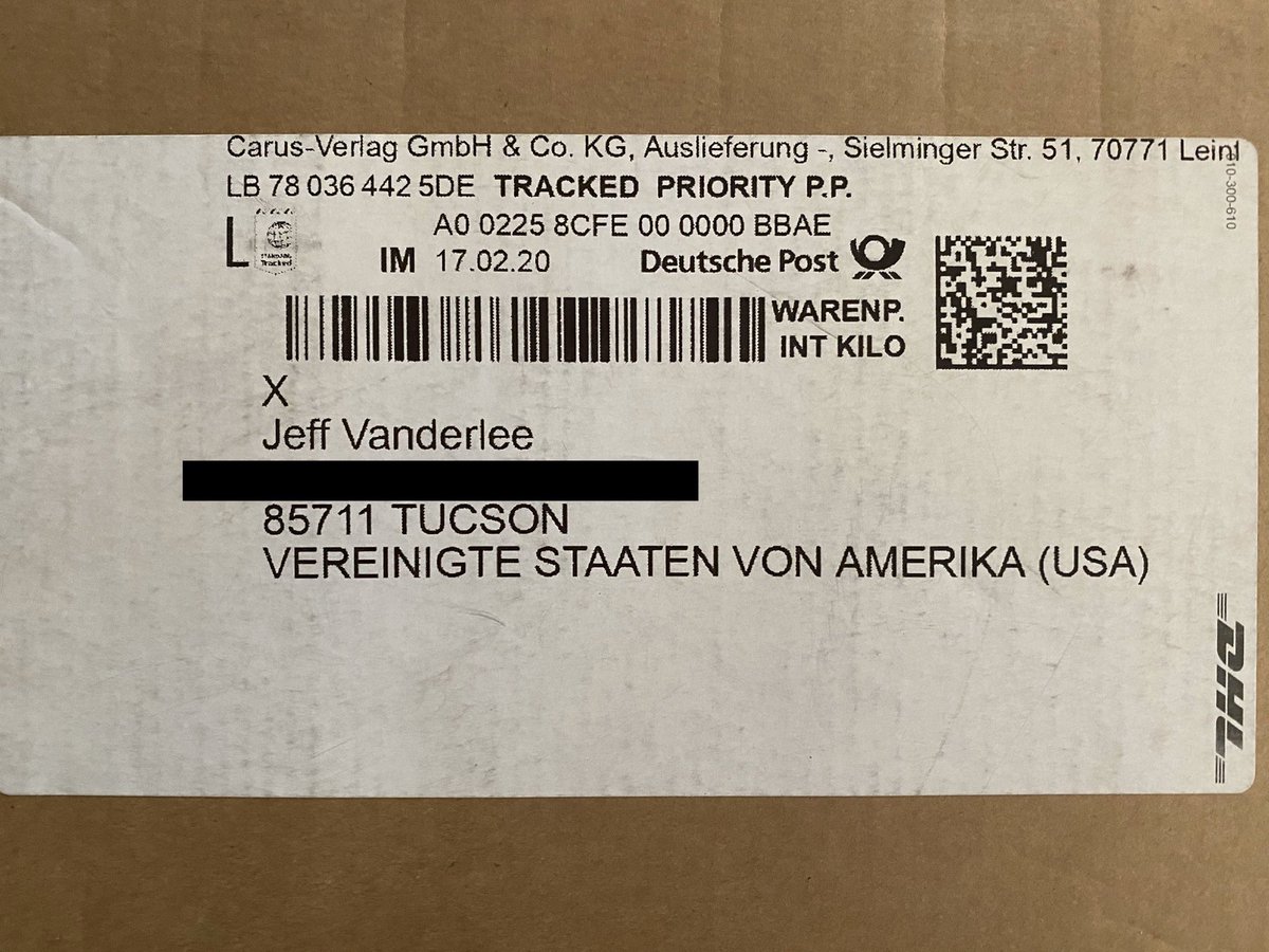 seivollLachens's tweet image. You know you’re a nerd when this shipping label can make you feel like it’s Christmas. #carus #BAROQUE #MusicMonday