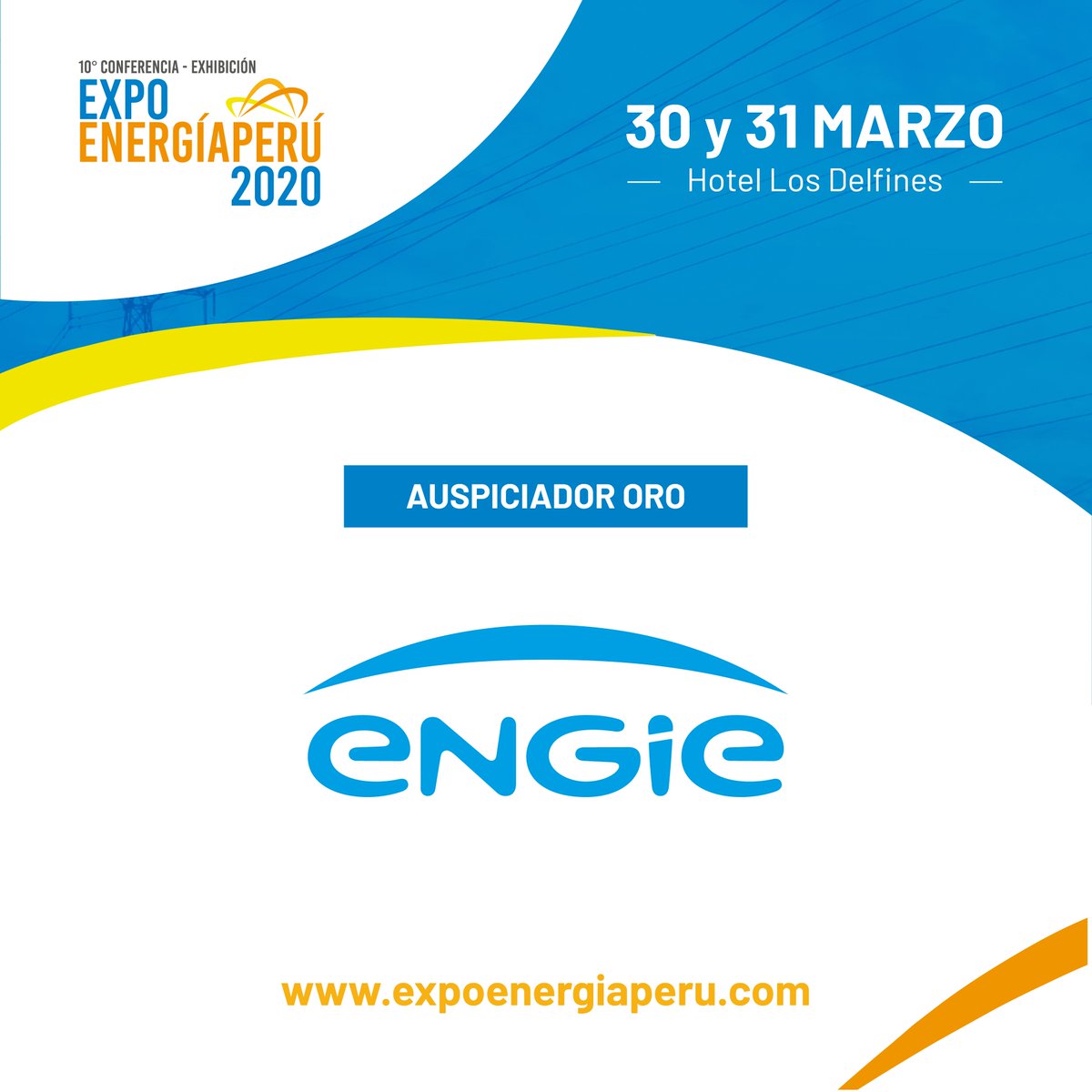 expo_energia's tweet photo. Agradecemos a ENGIE, empresa de generación y comercialización de energía eléctrica y nuestro auspiciador oro, por ser parte de Expo Energía Perú 2020. 

✅Mayor información: yerlly.torres@expoenergiaperu.com
📞971163097 - (511) 605 2761
#expoenergiaperu2020 #Xexpoenergiaperu https://t.co/L0ge0ddL0m