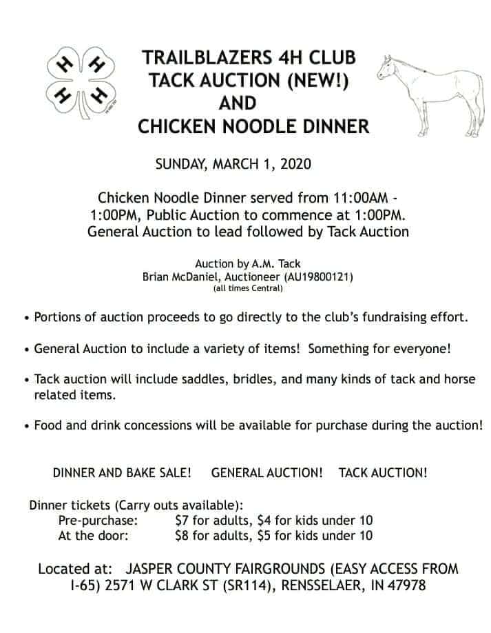 TRAILBLAZERS 4 H  CLUB CHICKEN NOODLE DINNER  wlqi977.com/event/trailbla…