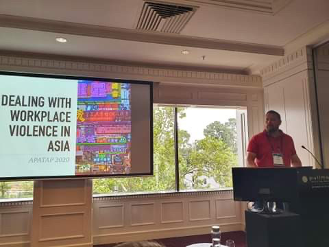 asiapacificatap's tweet photo. Totti Karpela from Peace of Mind gets the second plenary session up and running. 

#APATAP2020 #HongKong #ThreatAssessment https://t.co/BA7t87RTTT