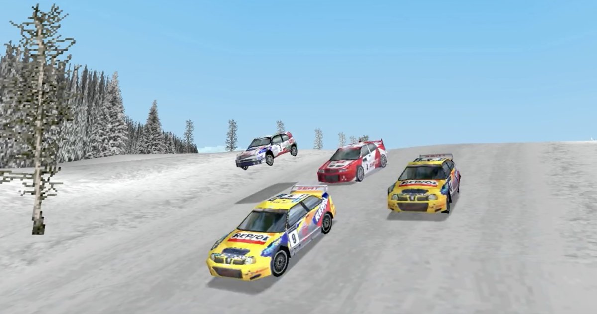 The_Gravel_Crew's tweet photo. I, for one, miss the days when @codemastersgames allowed you to pit a selection of early 2.0 WRC greats against one another, rallycross style. Just add an Accent and an Octavia, job done. #TGC #CMR2 #WRC #Codemasters #twentyyears @Codemasters https://t.co/iGqNQdwoU2