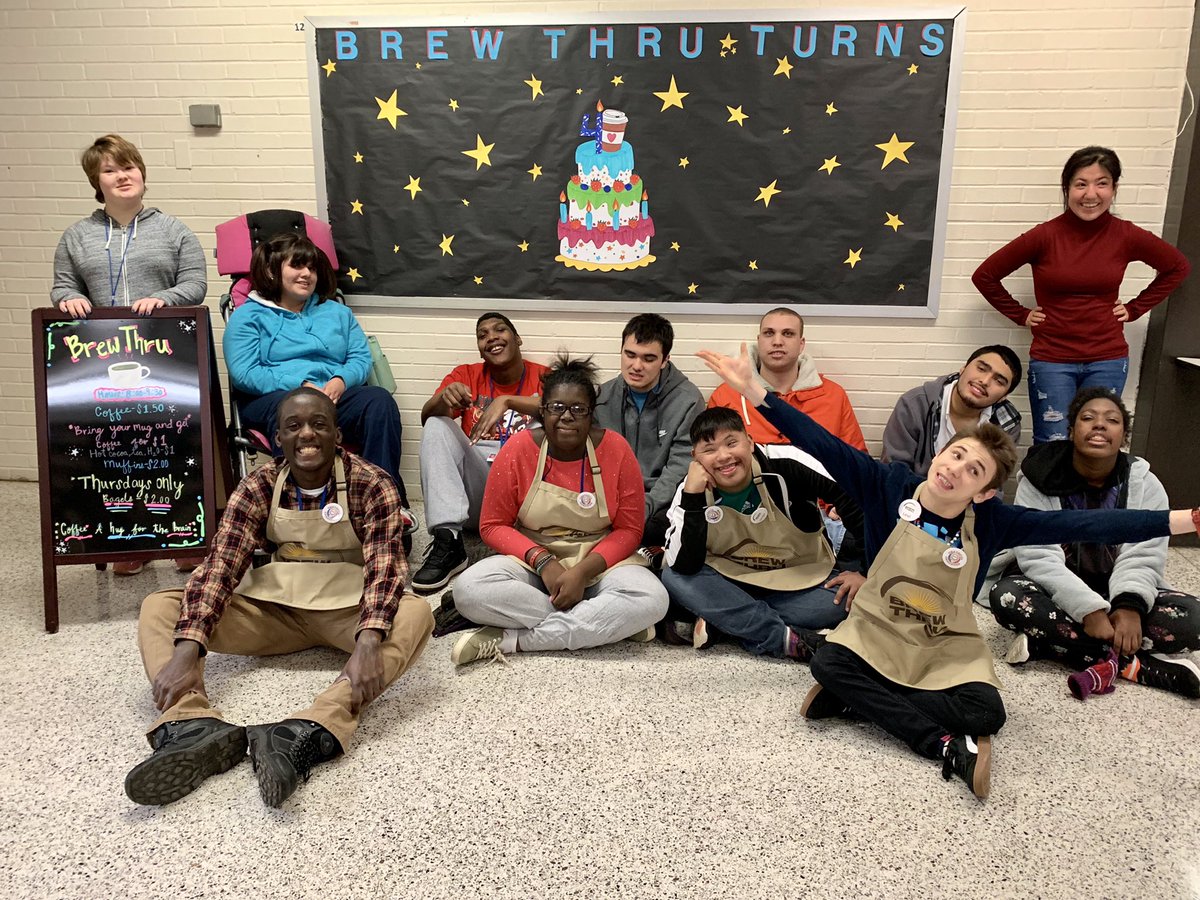 CampusEdible's tweet photo. Celebrating 4 years of waking up teachers at the Brew Thru (Andrews High School) Learning job skills! @TWAndrewsHS @RevSaviourFavor @educated_coach @GCSchoolsNC @scontrerasGCS @FOX8CindyFarmer https://t.co/Ozr81cvmsE