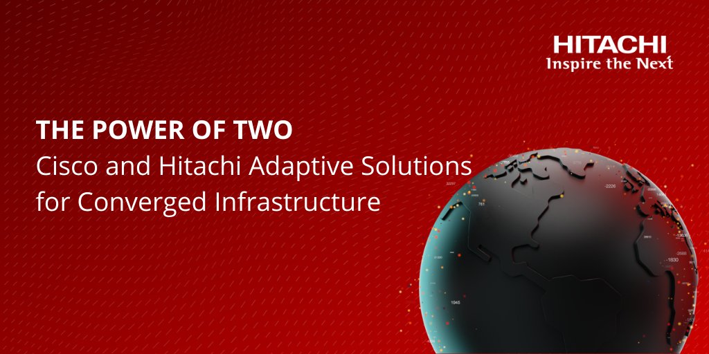 Deliver better business outcomes with a resilient infrastructure that is customer proven. Check out Cisco and Hitachi Adaptive Solutions for Converged Infrastructure.

#HitachiPartners

lnkd.in/gpPr4-e