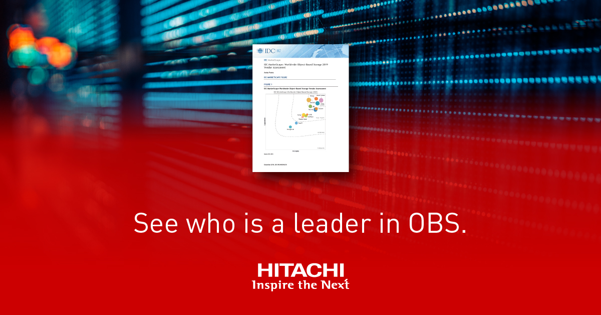 Looking for the right object-based storage supplier? Learn what to look for. 

lnkd.in/gMDAS3m

#ObjectStorage #idcmarketscape