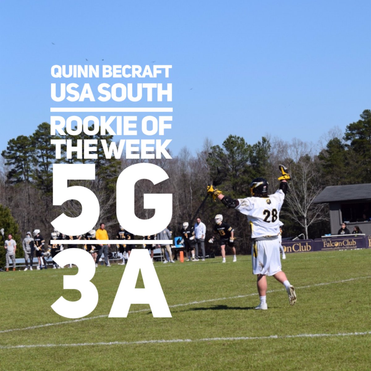 Congrats to Senior Jared Nelson for USA South player of the week, and Freshmen Quinn Becraft on rookie of the week. #LND