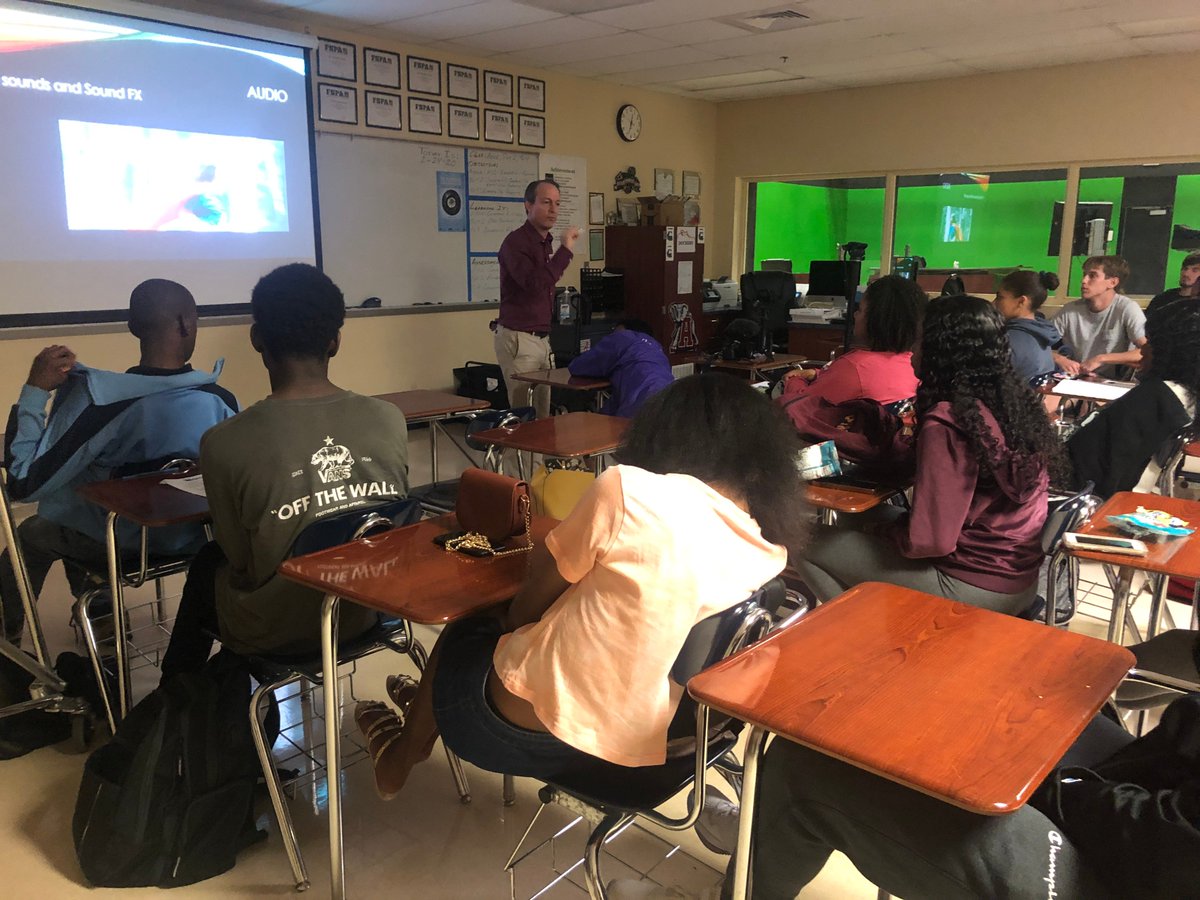 pbghstv's tweet photo. Amazing presentation by @BECONTV @shortcutstv ! The students gained valuable insight to take their film making to the next level. https://t.co/tVDoXY2enz