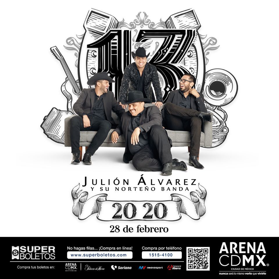 ¡Ya es este viernes! No te pierdas a <a href="/Julionalvarez/">Julion Alvarez</a> y su Norteño Banda en la <a href="/ArenaCdMexico/">Arena CDMX</a> 
bit.ly/2ViWwNe