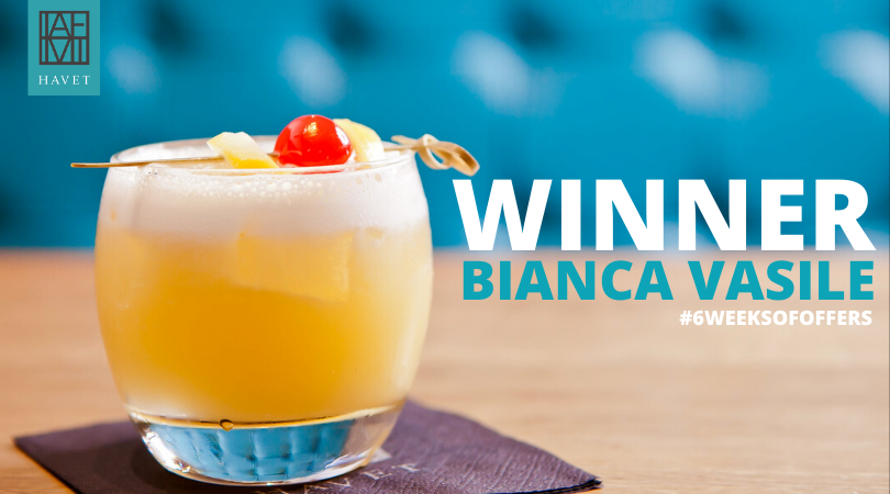 havetrestaurant's tweet photo. A huge congratulations to Bianca Vasile! You are our winner!! 🎉🍹🍸 DM us to claim your prize! Enjoy your cocktails! 😊👍 #6WeeksOfOffers https://t.co/OP8hUs9yDK